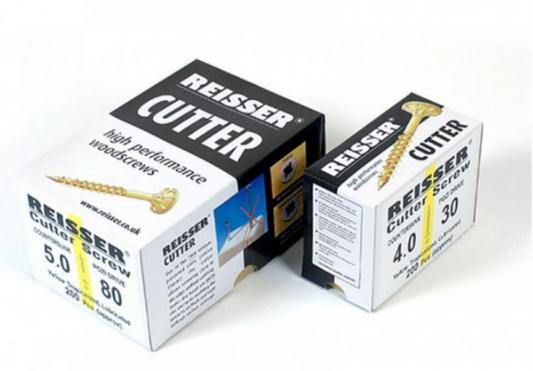 Reisser 8200S220350164 Cutter Pozi Yellow Wood Screw 3.5 x 16 mm - Craft Pack - Box of 200
