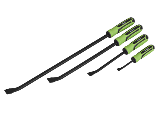 Sealey 
Siegen Heavy-Duty Angled Pry Bar Set with Hammer Cap 4pc