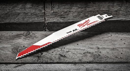 Milwaukee SAWZALL 230mm Heavy Duty AX Demolition Reciprocating Saw Blades for Wood with Nails