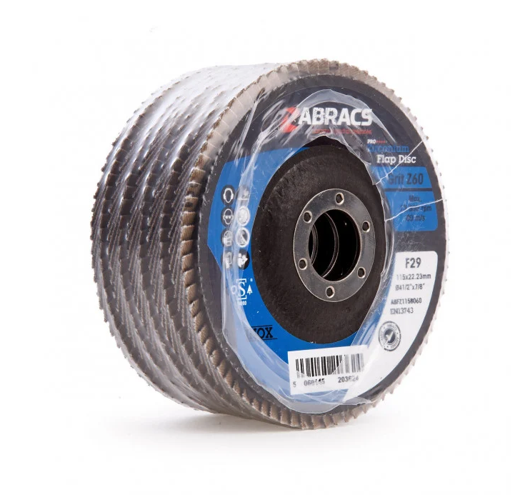 Abracs ABFZ115B060 PRO Zirconium Flap Disc 115 x 22mm 60 Grit