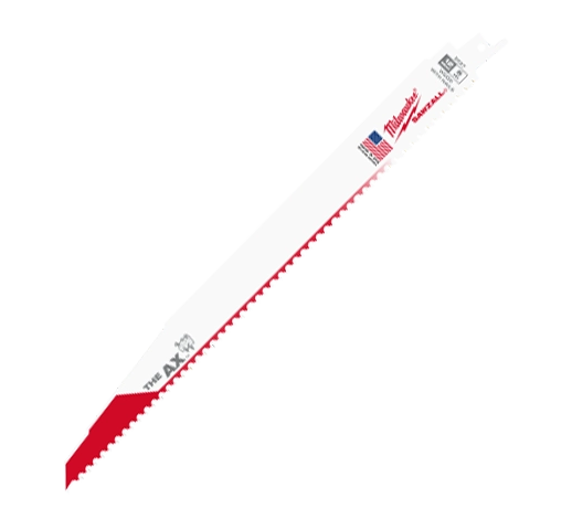 Milwaukee 48005027 Sawzall Blade For Nail Embedded Wood - 12"/5TPI - 5 Pack