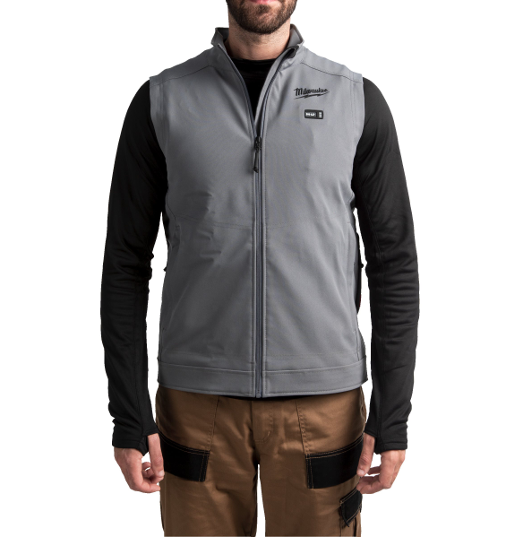 Milwaukee M12HVGREY1-0  M12 Heated Tough Shell Vest Grey (Medium) (4932480101)