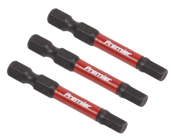 Sealey Hex 5mm Impact Power Tool Bits 50mm - 3pc