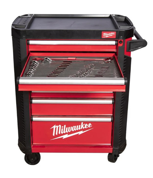 Milwaukee Filled TOOLGUARD™ 30″ / 78 cm 7-Drawer Steel Storage Rolling Cabinet - FREE UK MAINLAND DELIVERY