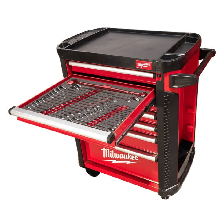 Milwaukee Filled TOOLGUARD™ 30″ / 78 cm 7-Drawer Steel Storage Rolling Cabinet - FREE UK MAINLAND DELIVERY