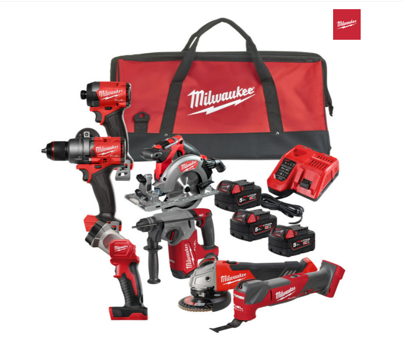 Milwaukee M18FPP7A3-503B Fuel 7 Piece Kit