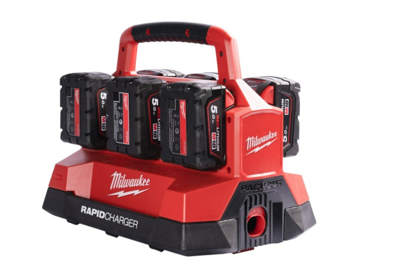 Milwaukee M18PC6 Packout Six Bay Rapid Charger - 6 Bay