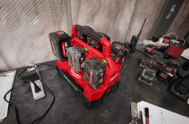 Milwaukee M18PC6 Packout Six Bay Rapid Charger - 6 Bay