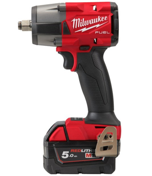 Milwaukee M18FMTIW2F12-502X 1/2" Mid-Torque Impact Wrench With Friction Ring Kit
