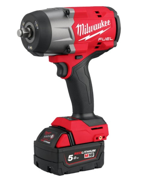 Milwaukee M18FHIW2F12-502X Fuel 1/2" New Generation High Torque Impact Wrench With Friction Ring Kit