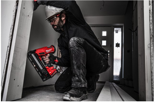 Milwaukee M18FN16GA-0X Fuel 16 GA Angled Finish Nailer 2 Mode - Body & Case