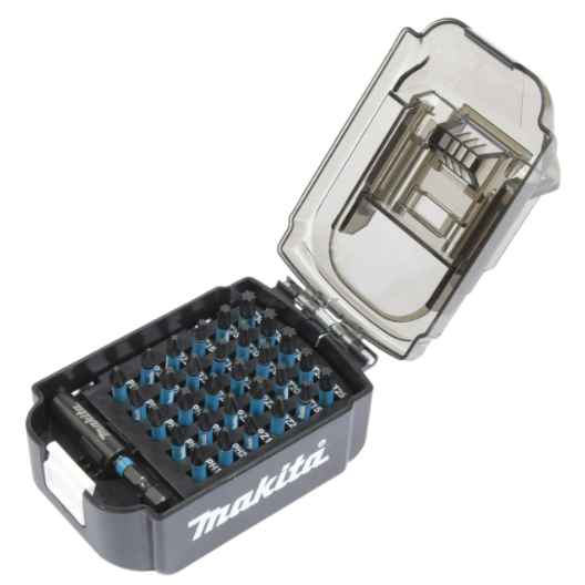 Makita E-03084 31 Piece Impact Set In Battery Shaped Case - Black