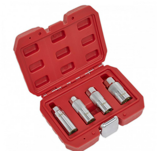 Sealey 
Magnetic Spark Plug Socket Set 3/8"Sq Drive 4pc