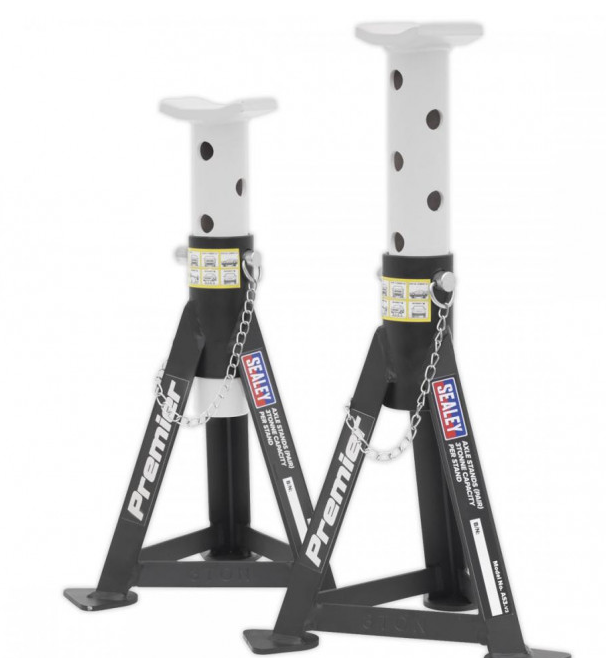 Sealey 
Premier Axle Stands (Pair) 3 Tonne Capacity per Stand - White