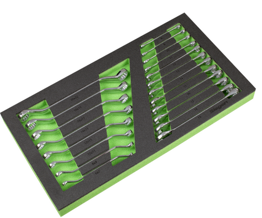 Sealey 
Siegen Combination & Deep Offset Spanner Set with Tool Tray 20pc