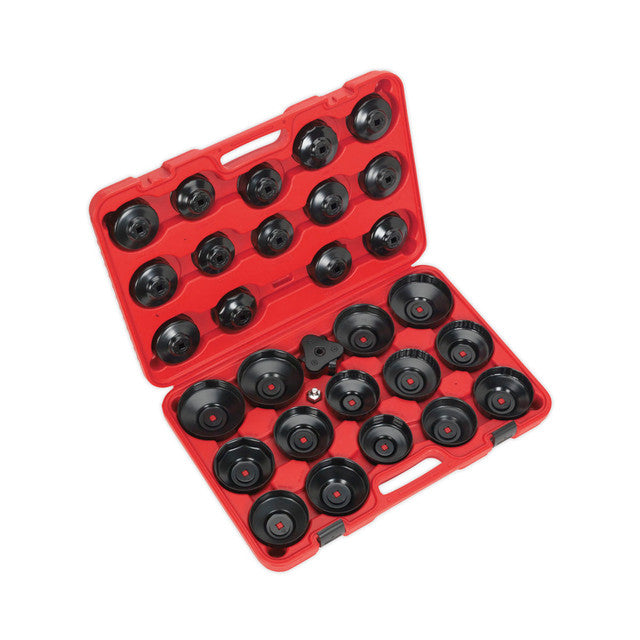 Sealey VS7006 Oil Filter Cap Wrench Set - 30 Piece