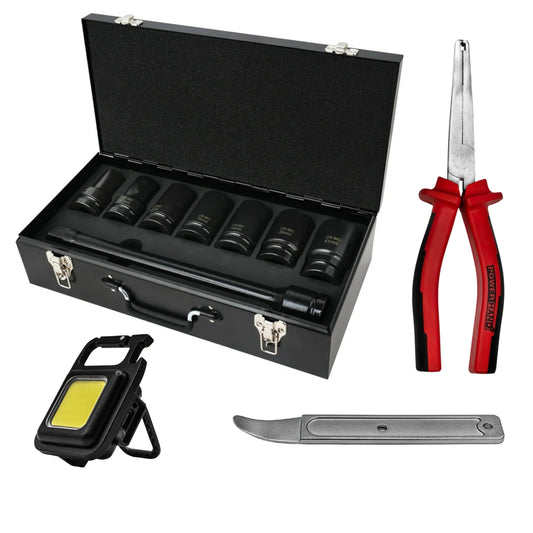 Powerhand PH-K1-2 1" Drive Deep Impact Socket Set - 8 Piece Black Friday Bundle