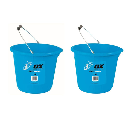 Ox Tools OX-P110515 Pro Bucket - 15L / 3.3 Gallons - OX-P110515 - Pack Of 2