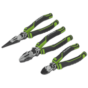 Sealey 
Premier High Leverage Pliers Set 3pc - Green