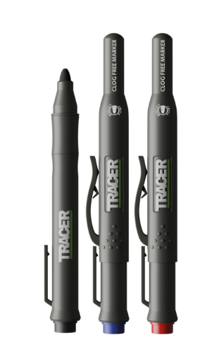 Tracer ACF-MK3 Clog Free Markers With Site Holster - 3 Pack