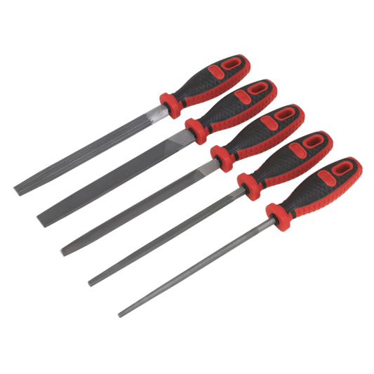 Sealey 
Premier Smooth Cut Engineer’s File Set 200mm 5pc