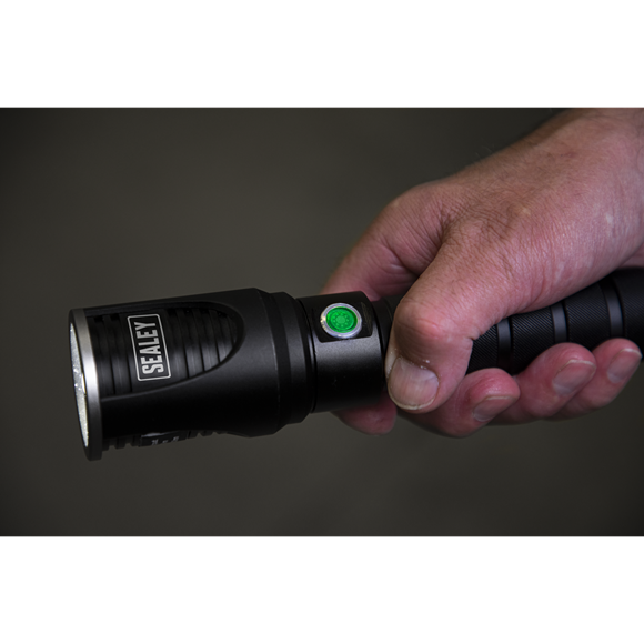 Sealey 
Rechargeable Aluminium Torch with Adjustable Focus 60W COB LED
