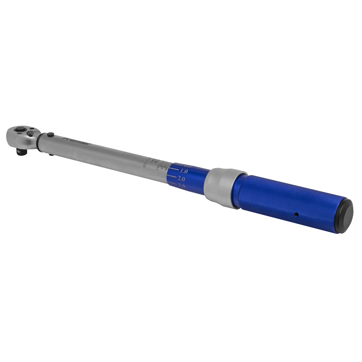 Sealey 
Premier Calibrated Micrometer Torque Wrench 3/8"Sq Drive 20-120Nm