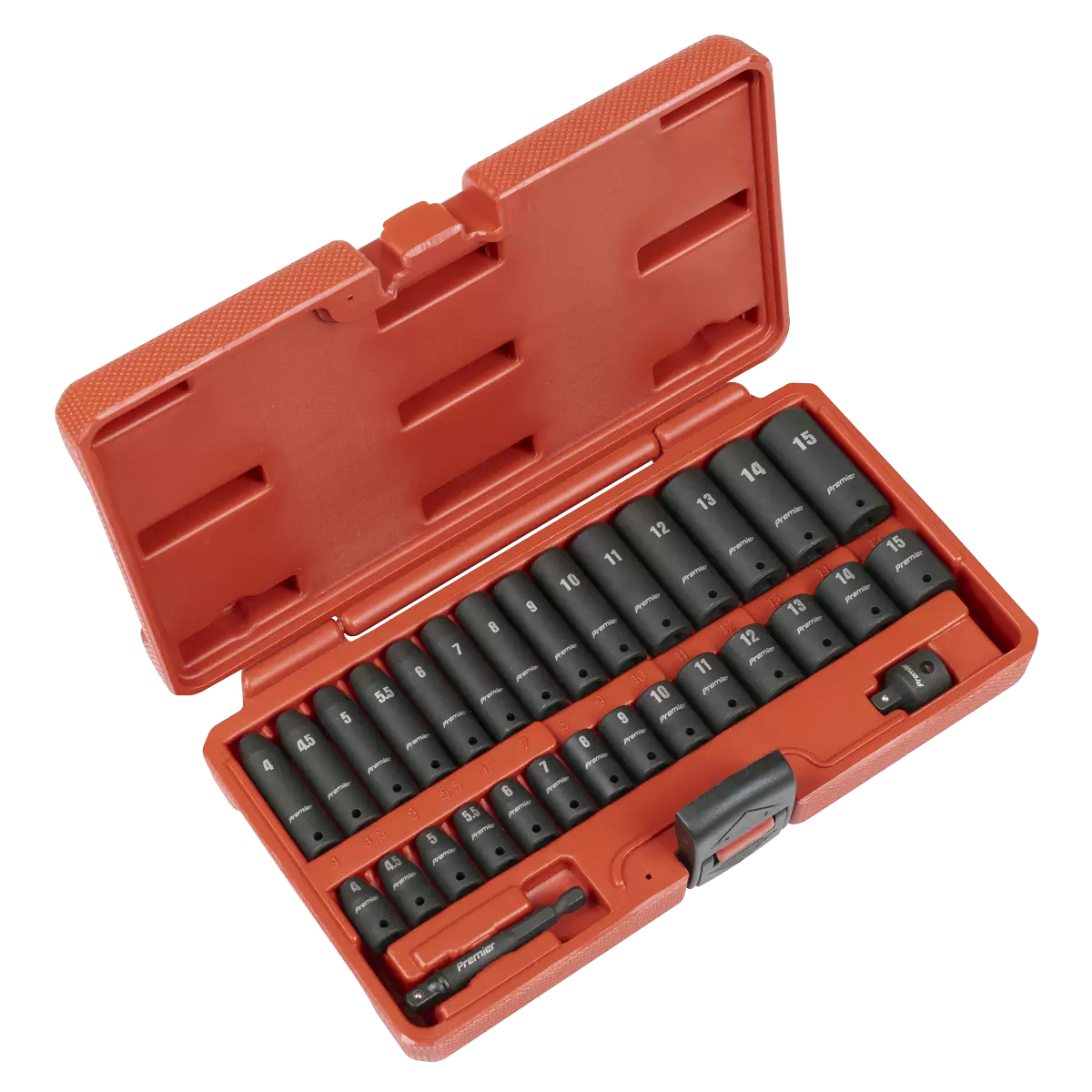 Sealey - AK5640M - Premier Impact Socket Set 1/4"Sq Drive 30pc