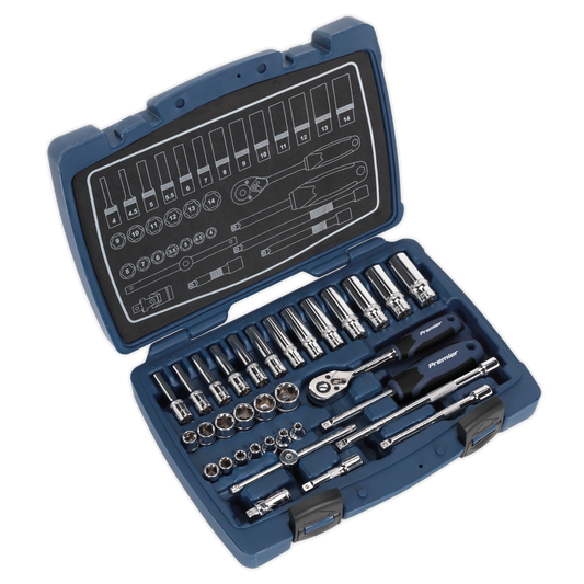 Sealey 
Premier Socket Set 1/4"Sq Drive 33pc