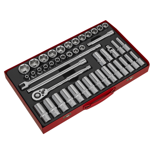 Sealey 
Premier Socket Set 1/2"Sq Drive 46pc