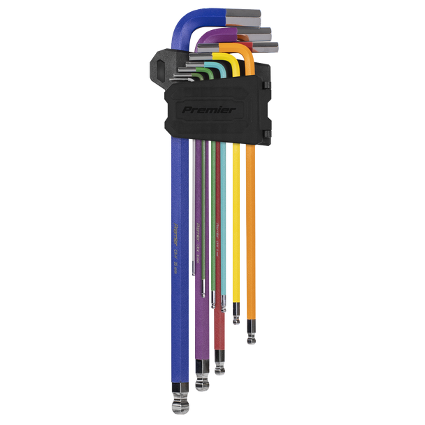 Sealey 
Extra-Long Ball-End Hex Key Set - Imperial 9pc