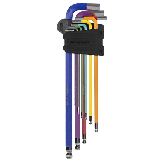 Sealey 
Extra-Long Ball-End Hex Key Set - Imperial 9pc