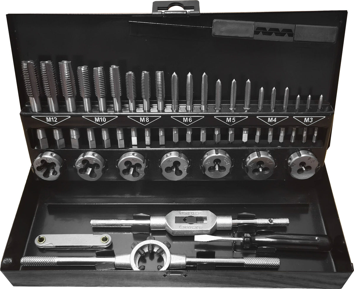 Powerhand SIN-450.0002 Metric Tap & Die Set - 32 Piece