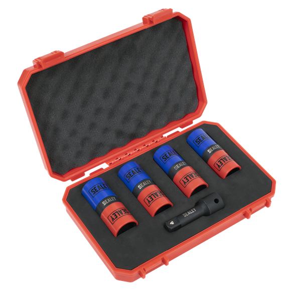 Sealey 
Double Ended Alloy Wheel Impact Socket Set 1/2"Sq Drive 5pc