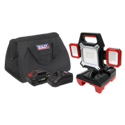Sealey CP20VWLKIT1 Cordless/Corded 20V 4Ah SV20 Work Light Kit SMD LED 4000lm