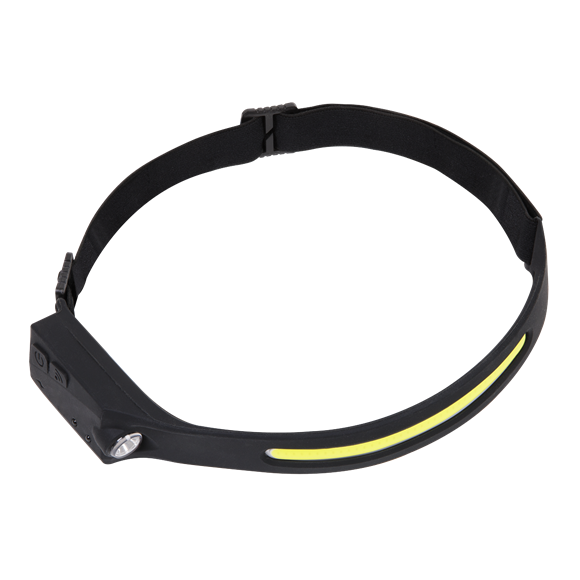 Sealey 
Rechargeable Head Torch with Auto-Sensor 5W COB & 3W LED