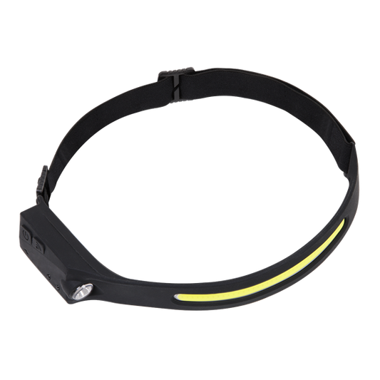 Sealey 
Rechargeable Head Torch with Auto-Sensor 5W COB & 3W LED