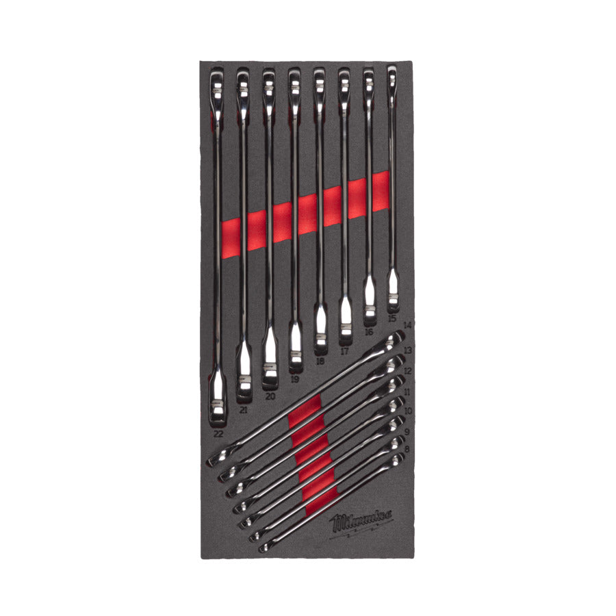 Milwaukee 4932479828 Max Bite Ratchet Spanner Set In Foam