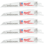 Milwaukee 150mm x 7/11tpi Multi Material WRECKER Demolition Sawzall Blades