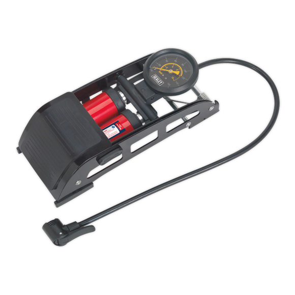 Sealey 
Twin Barrel Foot Pump
