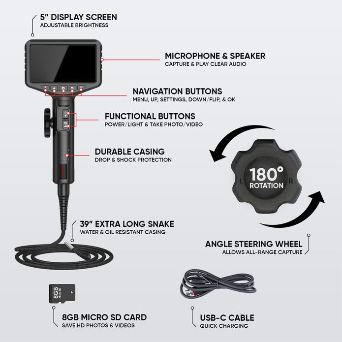 Thinkcar ES401 Endoscope Camera With Articulated Tip