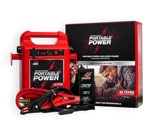 Portable Power 1800RC Jump Starter, 80cm Leads