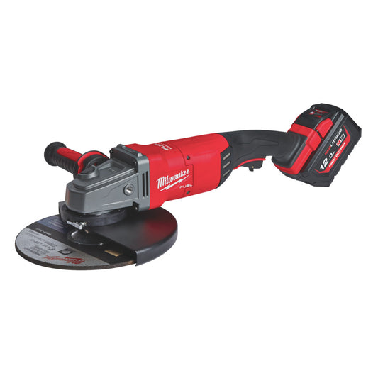 Milwaukee M18FLAG230XPDB-121C 18v Fuel 9" Angle Grinder Kit - With M18FB12 12ah Battery