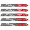 Milwaukee 230mm x 8tpi Metal TORCH Sawzall Blades with Carbide Teeth 5pk