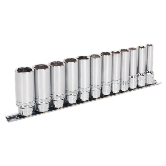 Premier Deep Lock-On™ Socket Set 3/8"Sq Drive 12pc