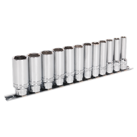 Premier Deep Lock-On™ Socket Set 3/8"Sq Drive 12pc