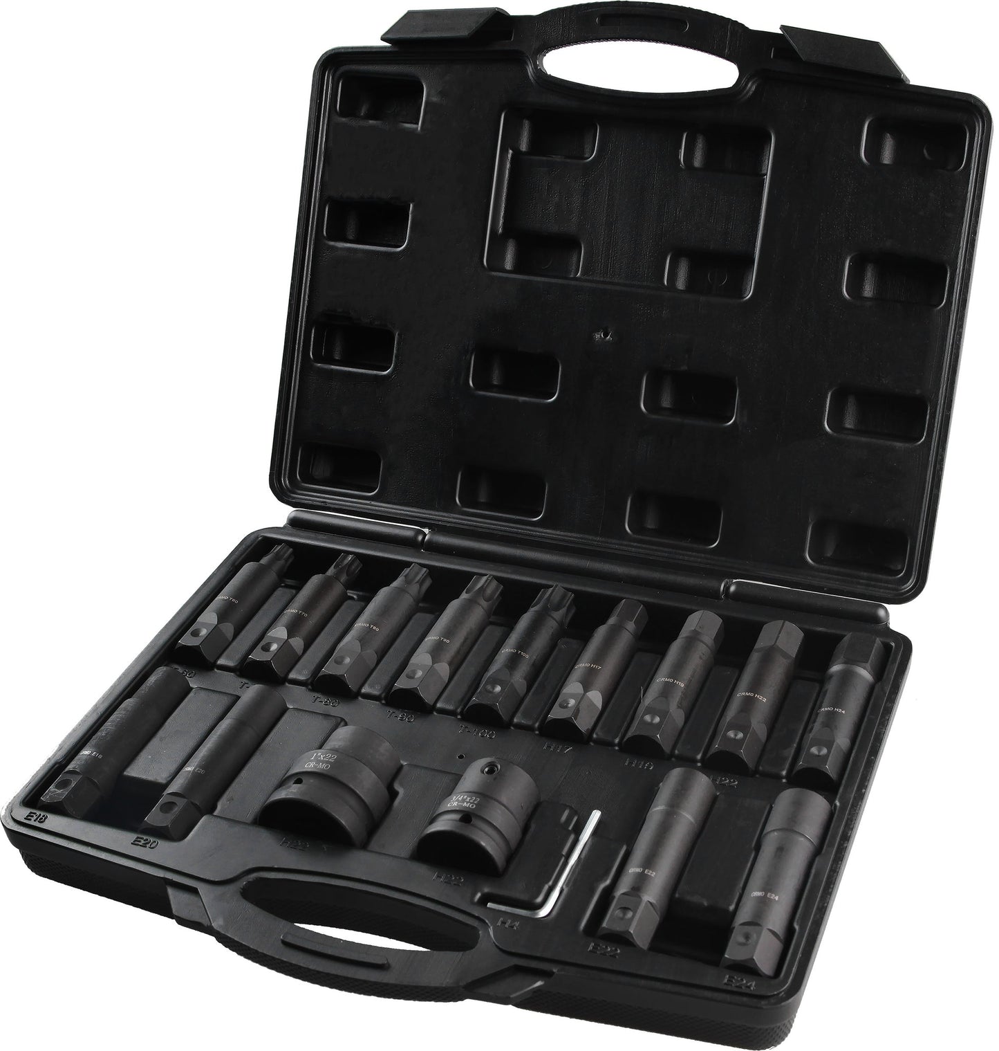 Powerhand PH-K34-5 3/4" & 1" Drive Impact Bit Set - 16 Piece