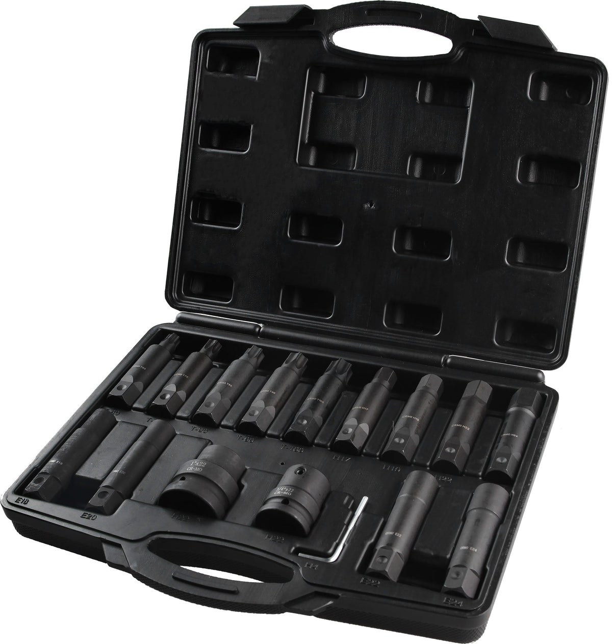 Powerhand PH-K34-5 3/4" & 1" Drive Impact Bit Set - 16 Piece