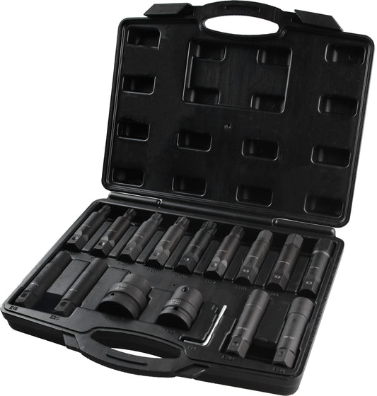 Powerhand PH-K34-5 3/4" & 1" Drive Impact Bit Set - 16 Piece