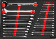 Boxo BX689-R2 Combination Spanner Set 6 - 32mm In EVA Foam - 26 Piece